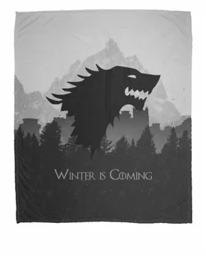 House Stark Print Fabric Wallpaper