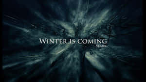 House Stark Words Dark Snow Aesthetic Wallpaper