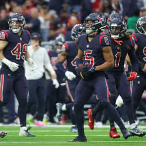 Houston Texans Defense On Field Wallpaper