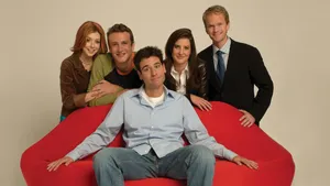 How I Met Your Mother Ted On Red Couch Wallpaper