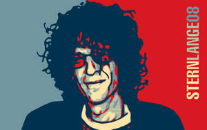 Howard Stern Red Blue Wallpaper