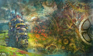 Howl's Moving Castle Artwork Wallpaper