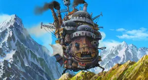 Howls Moving Castle Anime Scenery Wallpaper