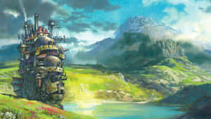 Howls Moving Castle Landscape Wallpaper