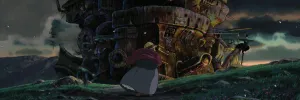 Howls Moving Castle Meadow Scene Wallpaper