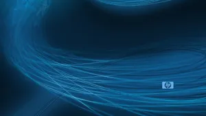 Hp Laptop Logo Withlight Streaks Wallpaper