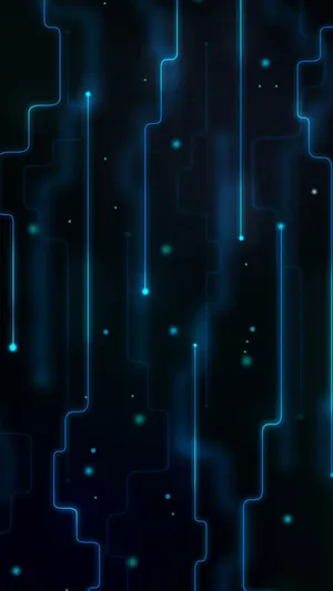 Htc Blue Circuit Lights Wallpaper