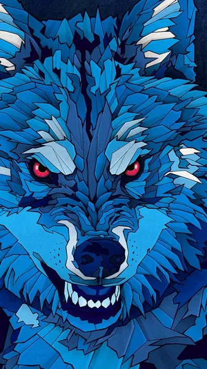 Htc Blue Wolf Wallpaper