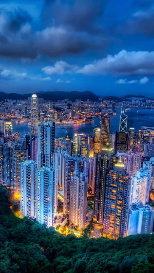 Htc Hong Kong Skyscrapers Wallpaper