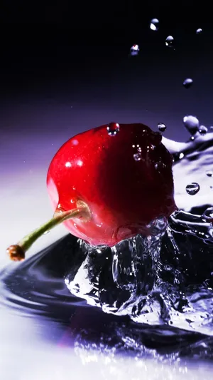 Htc Red Cherry Wallpaper