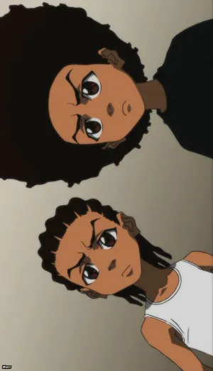 Huey Freeman With His Brother Wallpaper