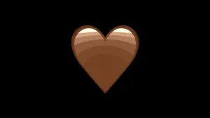 Huge Brown Heart Wallpaper
