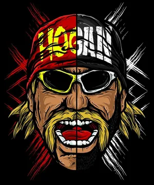 Hulk Hogan Cartoon Art Wallpaper