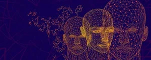 Human Head In A Work Of Constellation With Psychological Meaning Wallpaper