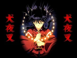 Human Inuyasha In The Dark Wallpaper