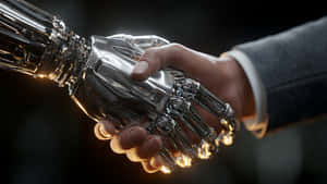 Human Robot Handshake Wallpaper