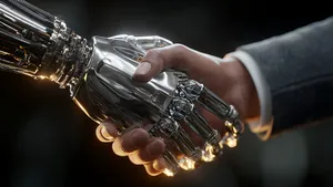 Human Robot Handshake Wallpaper