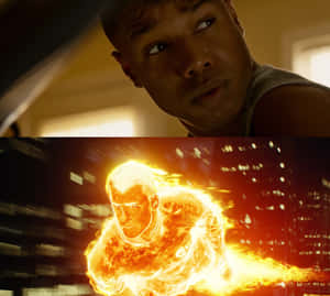 Human Torch Transformation Wallpaper