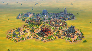 Humankind 3d City Centers Art Wallpaper