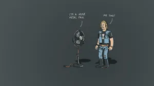 Humor Metal Fan Wallpaper