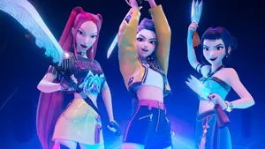 Huntrix Characters Ready For Battle Wallpaper