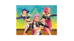 Huntrix Game Characters Wallpaper