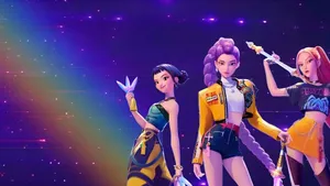 Huntrix Game Characters Wallpaper