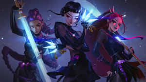 Huntrix Game Characters Wallpaper