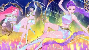 Huntrix Magical Girl Transformation Wallpaper