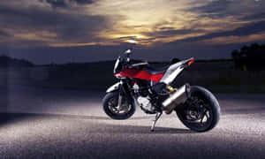 Husqvarna Motorcycle Sunset Road Wallpaper