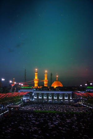 Hussain Karbala Holy Shrine Night Wallpaper