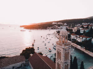 Hvar Cathedral In Crotia Wallpaper