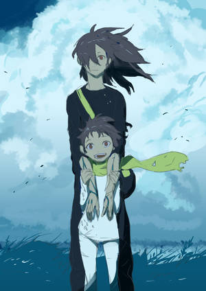 Hyakkimaru And Dororo Stride Across A Dusty Wasteland. Wallpaper