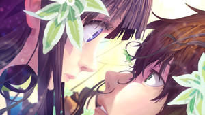 Hyouka Eru And Oreki Close-up Wallpaper