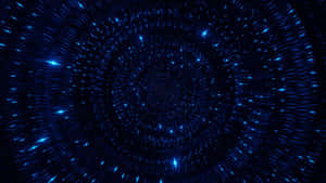 Hyperspace Travel Blue Stars Wallpaper