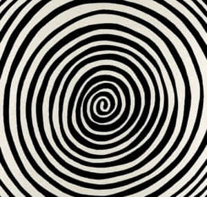 Hypnotic Blackand White Spiral Wallpaper