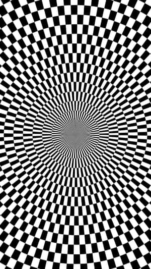 Hypnotic Checkered Vortex.jpg Wallpaper