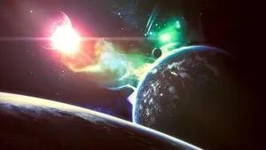 Hypnotic Cosmic Journey Wallpaper