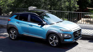 Hyundai Kona - Sleek, Compact Suv On The Move Wallpaper