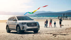 Hyundai Santa Fe - Experience The Ultimate Adventure Wallpaper