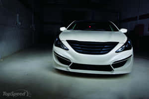 Hyundai Sonata Parked On The Street Wallpaper