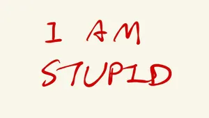 I Am Stupid Statement Wallpaper