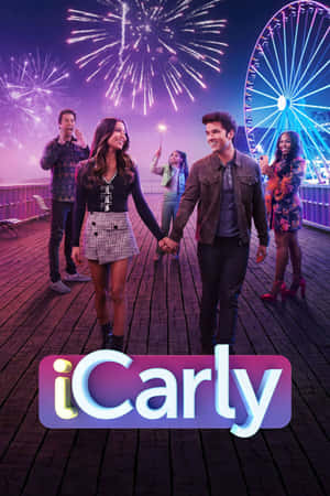 I Carly Reboot Cast Fireworks Backdrop Wallpaper