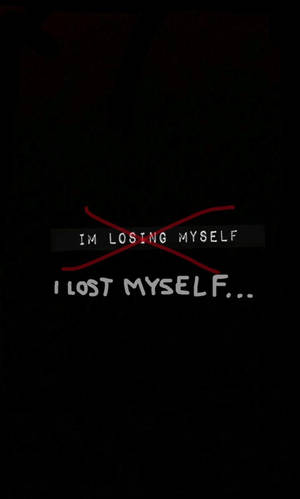 I Lost Myself Sad Depressing Wallpaper