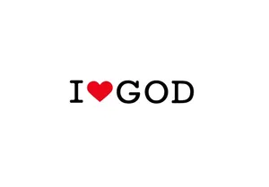 I Love God Graphic Wallpaper