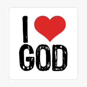 I Love God Graphic Wallpaper