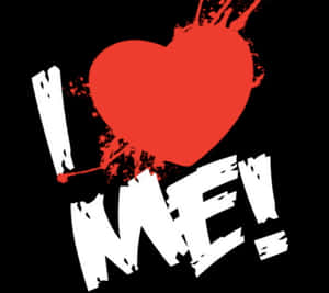 I Love Me Heart Graphic Wallpaper