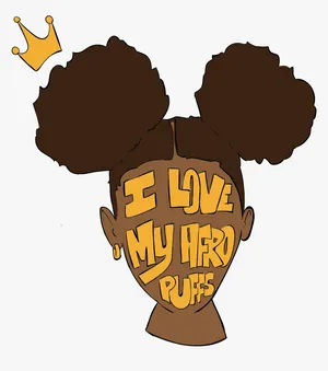 I Love Pfp Afro Puffs Wallpaper