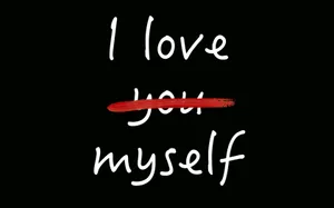 I Love Pfp Myself Not You Wallpaper