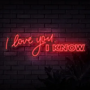 I Love You Red Neon Sign Wallpaper
